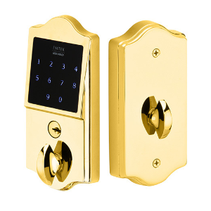 Emtek Classic Touchscreen Keypad in Brass Finish
